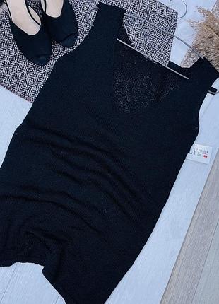 Нова в’язана безрукавка xxl 3xl чорна безрукавка великого розміру безрукавка батал