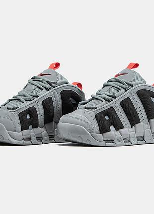 Стильные кроссовки nike air more uptempo low gray