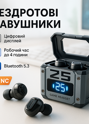 Бездротові навушники m25, bluetooth 5.3
