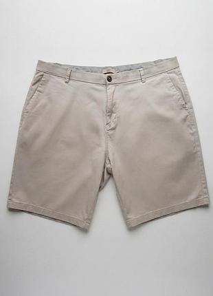 Шорты мужские next, 40l (2xl-3xl) / однотонные бежевые чинос / бермуды без принтов и рисунков