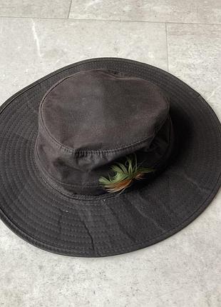 Вінтажний вощений рибацький капелюх панама vintage fishing waxed bucket hat size small medium 57cm