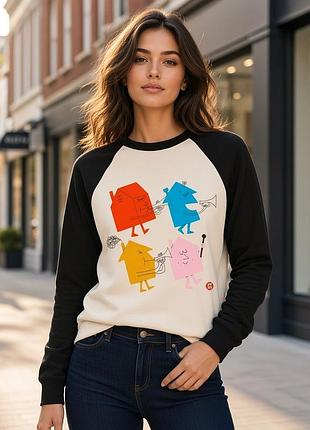 Толстовка мерч гарри стиллза harry styles love on tour 2023 (houses graphic crew neck sweatshirt) світшот светр кофта реглан