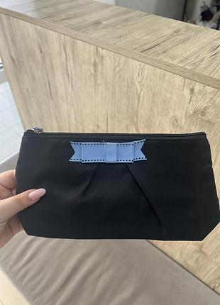 Косметичка lancоme paris black & blue bow pouch