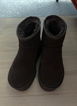 Ugg на платформі коричневі