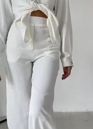 Штани жіночі жатка молочні l-xl
