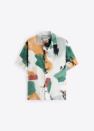 Рубашка в принт zara.