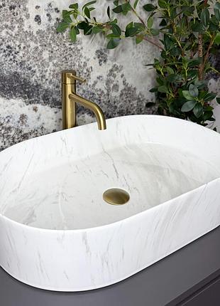 Умывальник (раковина) vbi verona 60 nature marmo glossy накладной