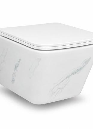 Подвесной унитаз vbi caprera marble nature tornado