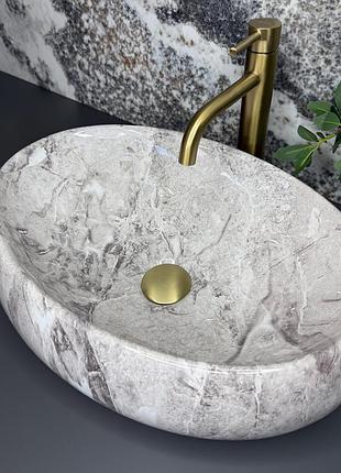 Умывальник (раковина) vbi veneto stone glossy накладной