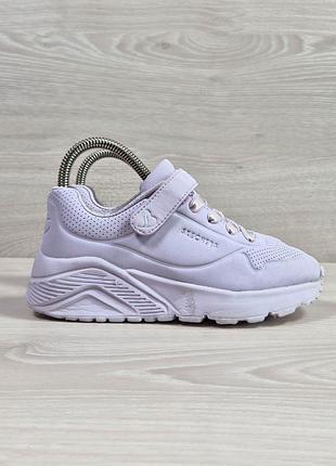 Дитячі кросівки на липучці для дівчинки skechers memory foam оригінал, розмір 33