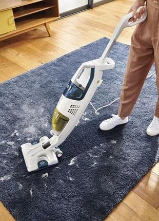 1700 вт мощный моющий пылесос + дополнительно пароочиститель rowenta ry8561wh