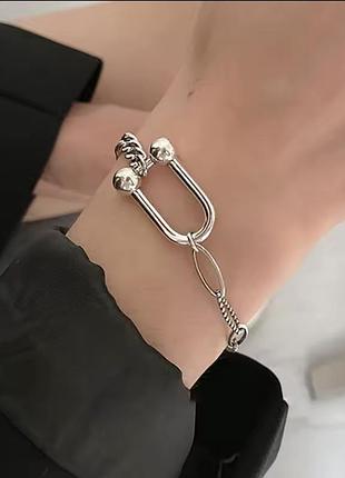 Браслет ланцюжок жіночий срібло стильна оригінальна прикраса silver ♥️ italy ♥️ 🇮🇹