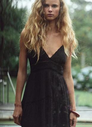 Zara cotton muslin dress на с-м