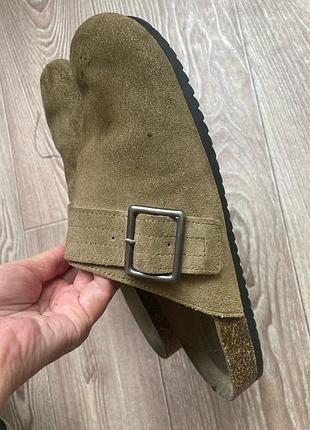 Сабо анатомічні 🥑замша 39р/26 см pull & bear пулл энд беар