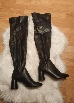 Високі чоботи демі zara зара