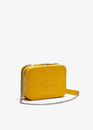 Шкіряна сумка через плече lacoste (оригінал)