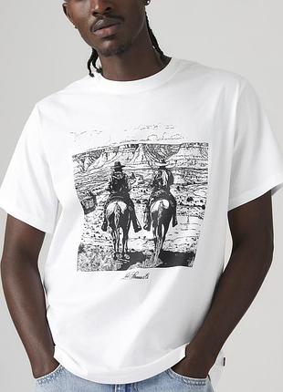 Мужская футболка levi's graphic t-shirt 161431946 – 100% хлопок, свободный крой. оригинал.