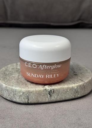 Освітлюючий зволожуючий крем із віт c sunday riley c.e.o. afterglow brightening vitamin c gel cream 30 г