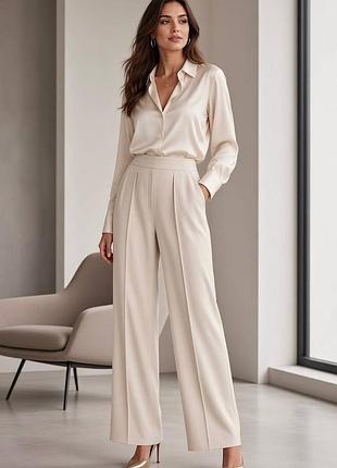 Новые брюки h&amp;m классического кроя брюки с высокой талией