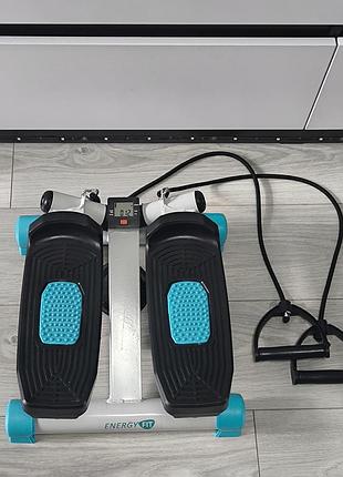 Степпер поворотный energy fit с эспандерами, идеальное состояние