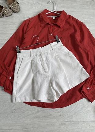 Шорти натуральні льон h&m