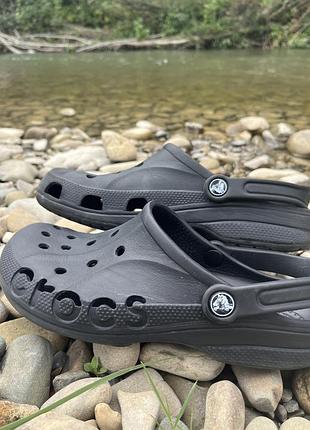 Оригінальні сабо crocs baya clog (чорні)