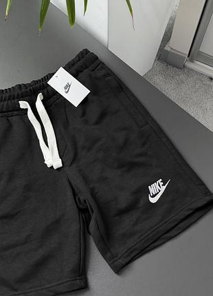 Шорти чоловічі nike swoosh чорні бавовняні