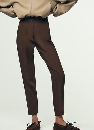 Брюки zara висока посадка