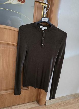 Zara nanushka wool лонгслив шерсть