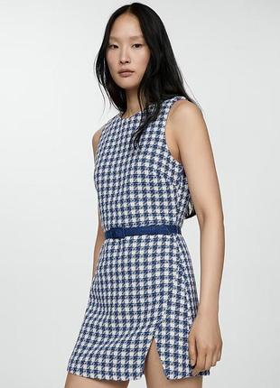 Нова сукня mango в гусячу лапку