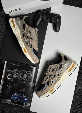 Чоловічі кросівки asics gel-nyc brown grey