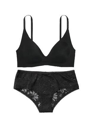 Комплект белья бесшовный оригинал виктория сикрет victoria secret бра трусики слип
