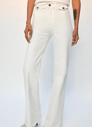 Джинси zara flare s, m, l, джинси кльош
