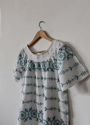Котонова блуза з вишивкою🌿