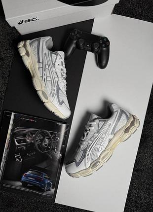 Чоловічі кросівки asics gel-nyc 2055 white grey beige