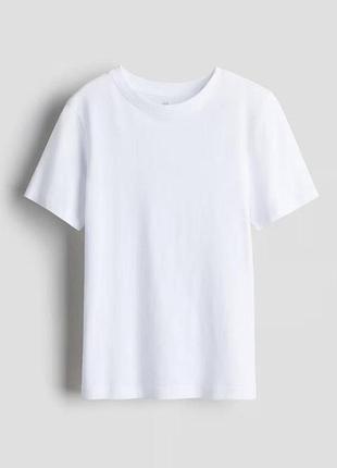 Нова базова біла футболка h&m для хлопців