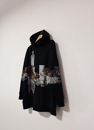 Оверсайз подовжений котоновий худі zara🌿