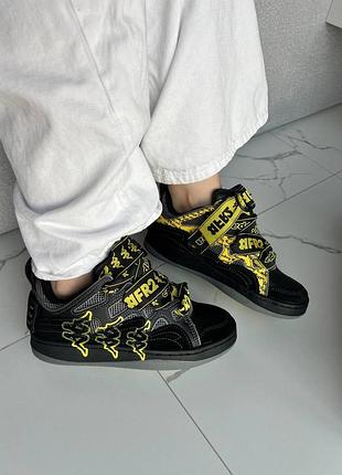 Кросівки kappa fatty black yellow