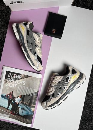 Жіночі кросівки asics gel-nyc grey silver black