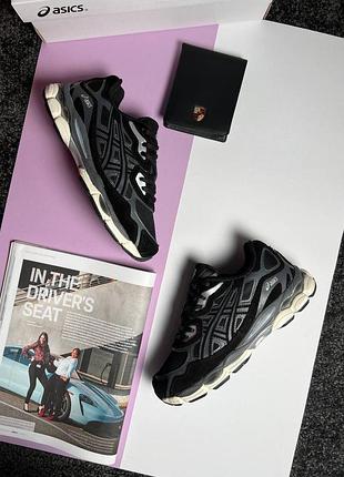 Жіночі кросівки asics gel-nyc black grey beige