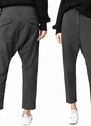 Nili lotan luna grey cotton cropped дизайнерські штани
