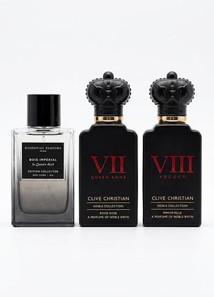Залишки ароматів clive christian rock rose immortelle essential parfums bois imperial edition collector