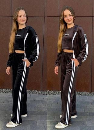 Спортивный костюм велюр для девочки