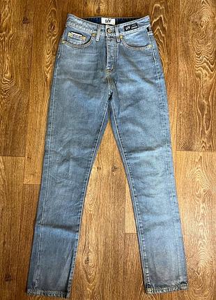 Джинси - штани eytys solstice slim straight fit blue distressed denim