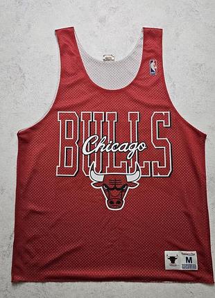 Баскетбольная двусторонняя майка mitchell &amp; ness chicago bulls nba reversible mesh tank jersey