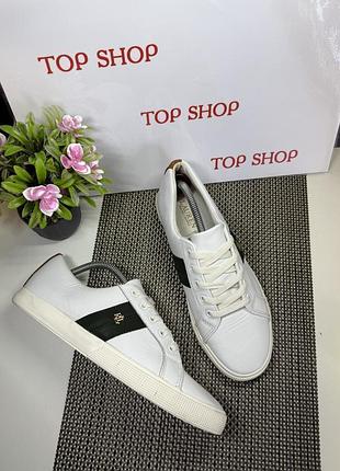 Оригинальные кожаные кеды lauren ralph lauren