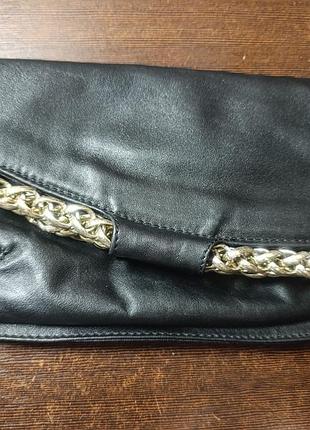 Шкіряний клатч jimmy choo nyla fold-over clutch