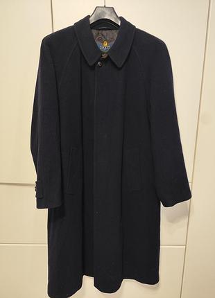 Винтажное шерстяное пальто bugatti (германия) с кашемиром, р. 52 (l/xl)