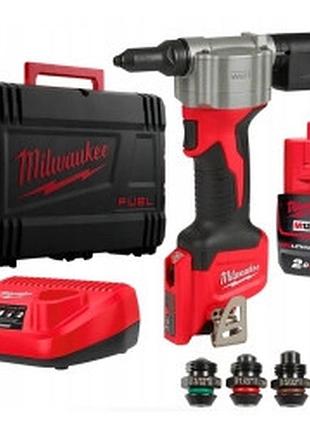 Професійний акумуляторний заклепочник milwaukee m12 bprt-201x : з акб 12v 2.0ah (4933464405)