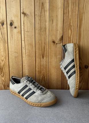Чоловічі шкіряні кросівки кеди взуття adidas hamburg